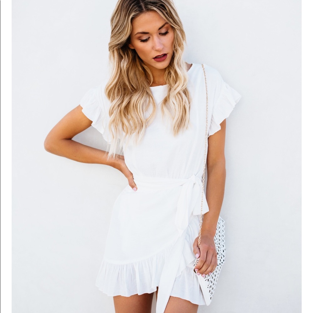 Vici Collection Lovina Ruffle Wrap Dress